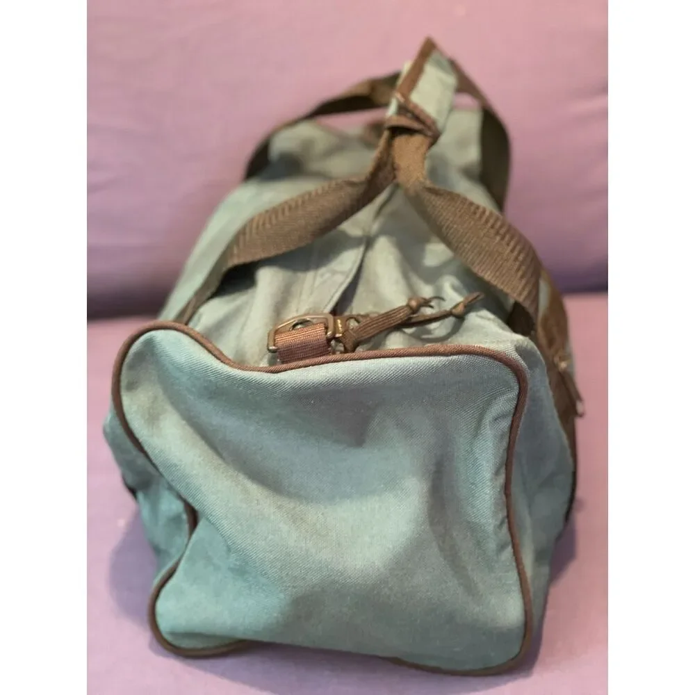 The North Face Base Camp Voyager Duffel Bag Khaki Brown VGUC No Strap